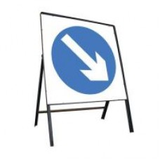 750mm Keep Right Sign
